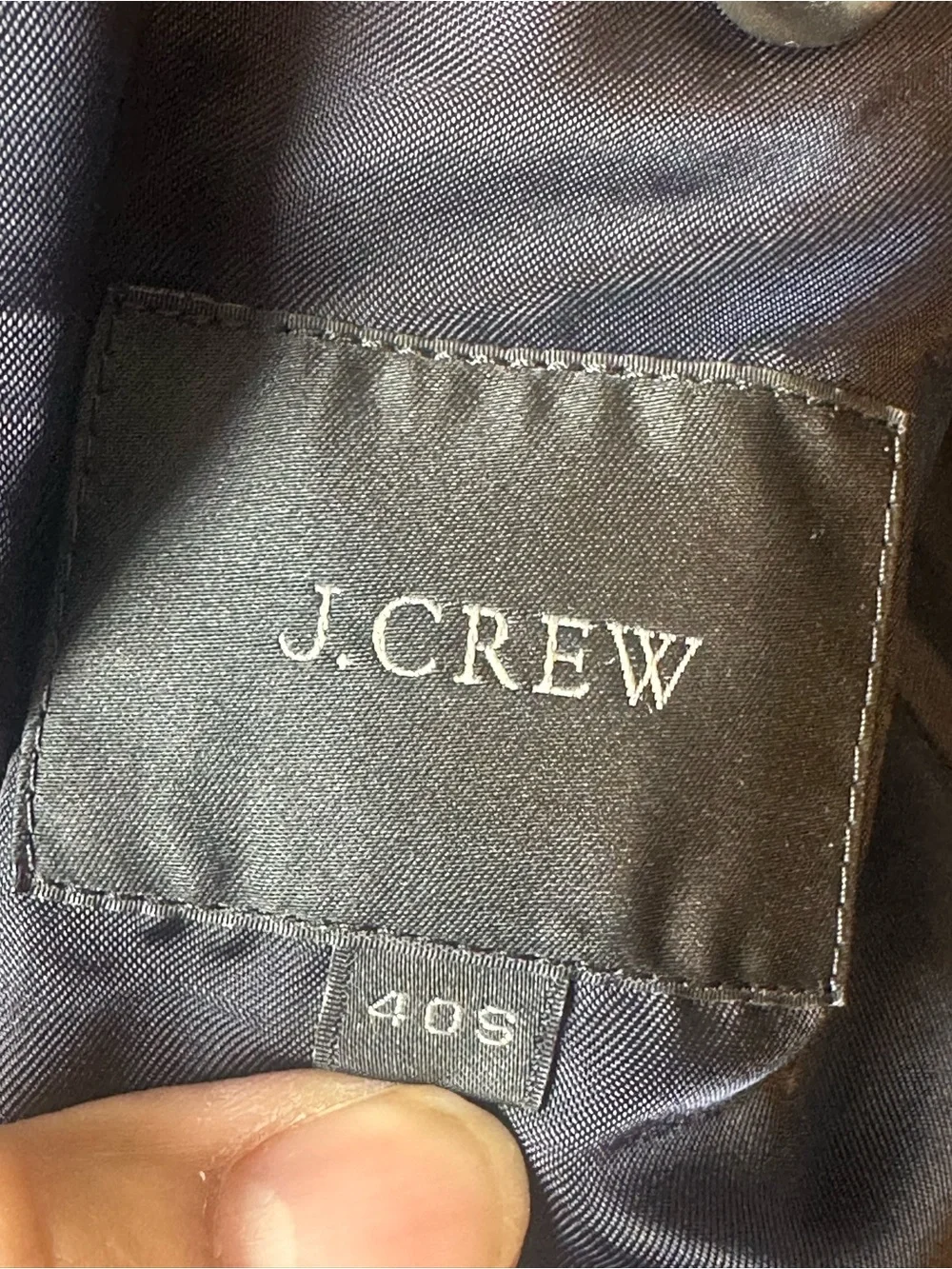J Crew Ludlow Cotton Blue Mens 2 Button Blazer Sport Coat Jacket 40 S